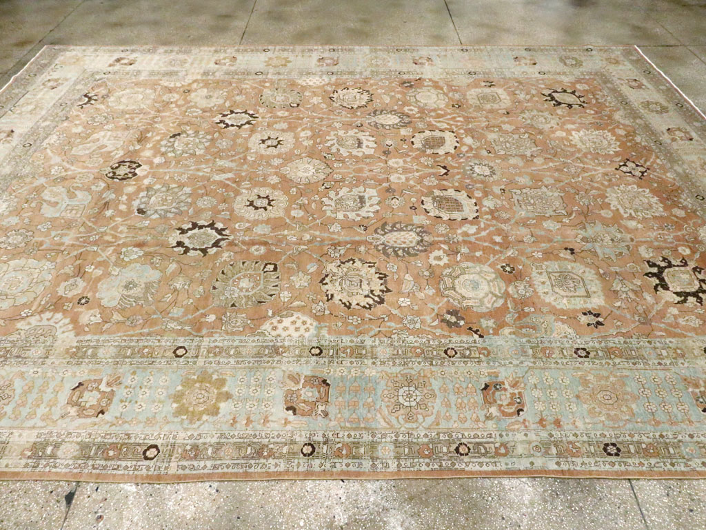 Antique Persian Tabriz Carpet, No.22919 - Staging