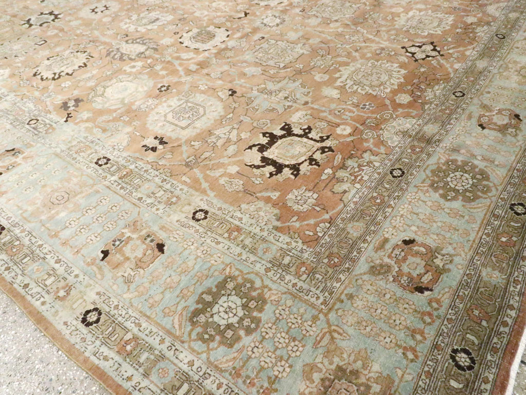 Antique Persian Tabriz Carpet, No.22919 - Staging
