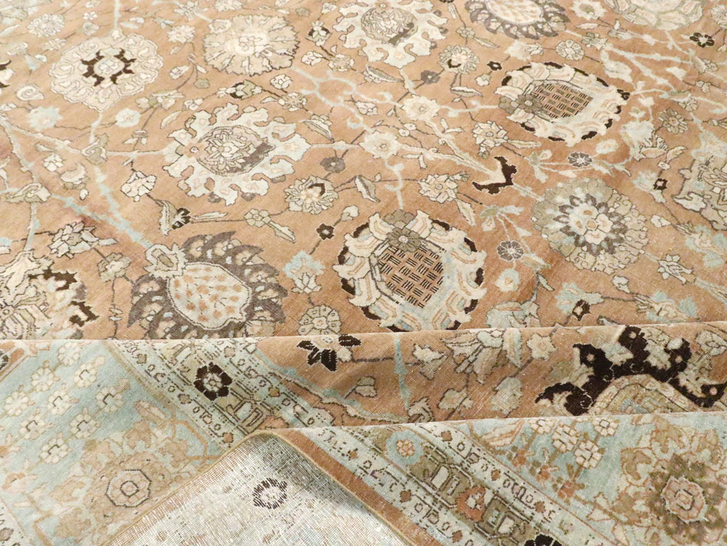 Antique Persian Tabriz Carpet, No.22919 - Staging