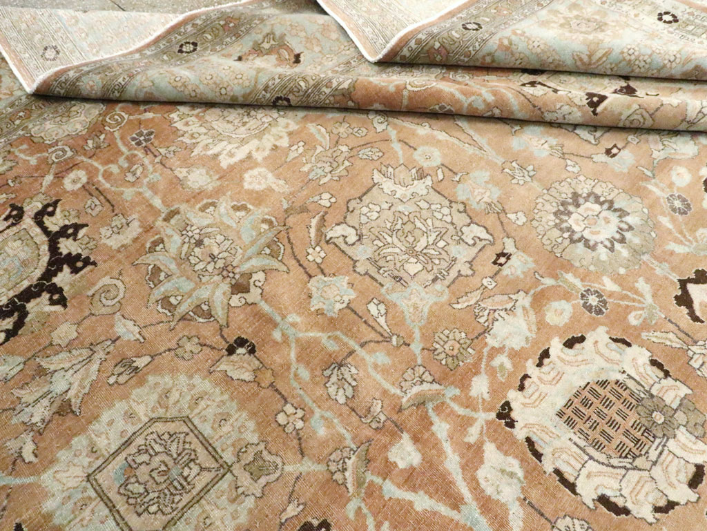 Antique Persian Tabriz Carpet, No.22919 - Staging