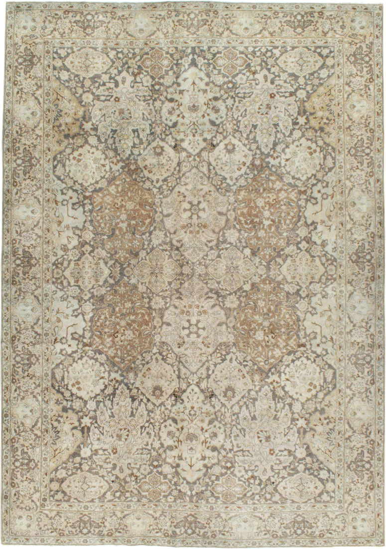 Antique Persian Tabriz Carpet, No.22920 - Staging
