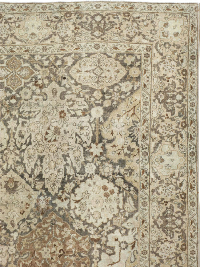 Antique Persian Tabriz Carpet, No.22920 - Staging
