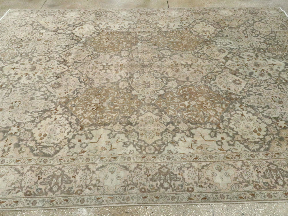 Antique Persian Tabriz Carpet, No.22920 - Staging