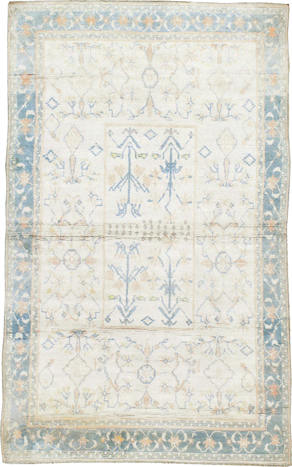 Vintage Indian Cotton Agra Rug, No.22931 - Staging