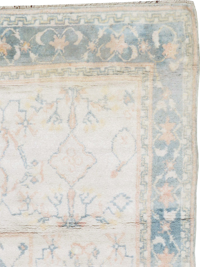 Vintage Indian Cotton Agra Rug, No.22931 - Staging