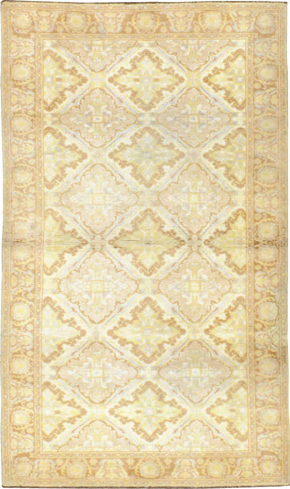 Vintage Indian Cotton Agra Rug, No.22940 - Staging