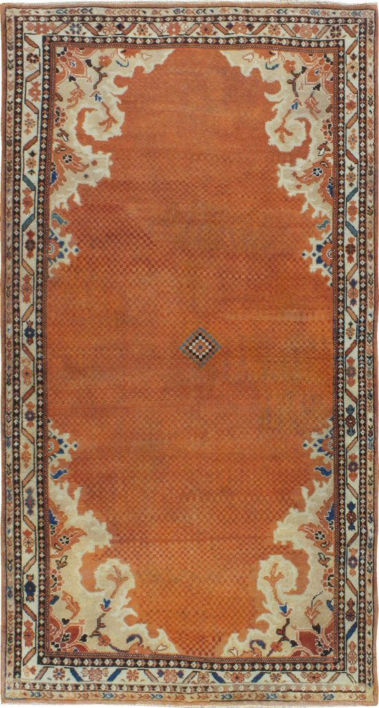 Vintage Persian Mahal Rug, No.22946 - Staging