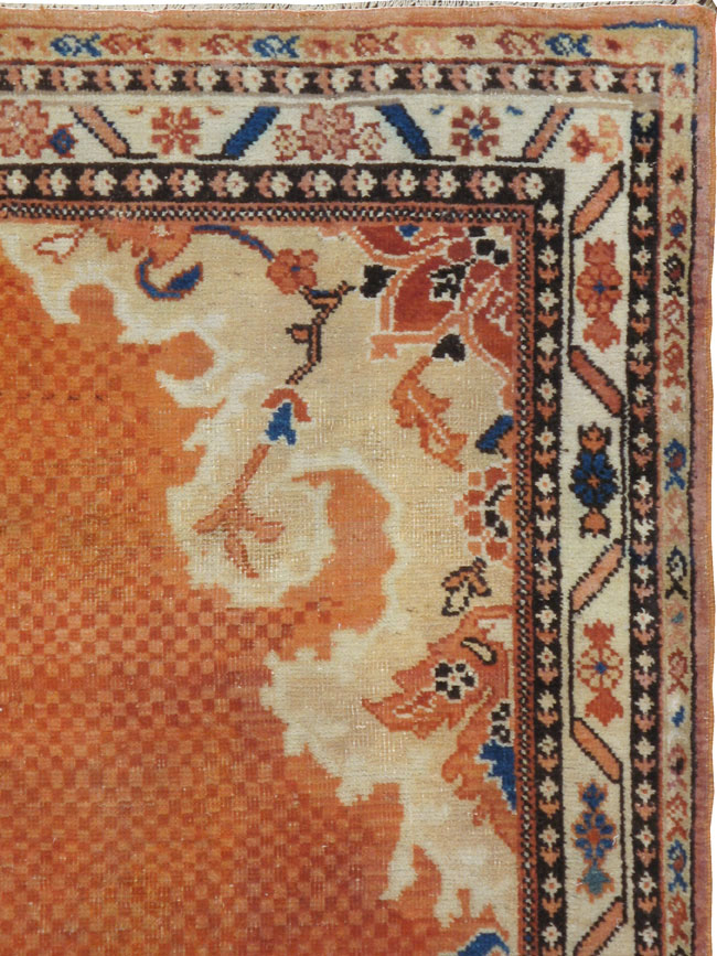 Vintage Persian Mahal Rug, No.22946 - Staging
