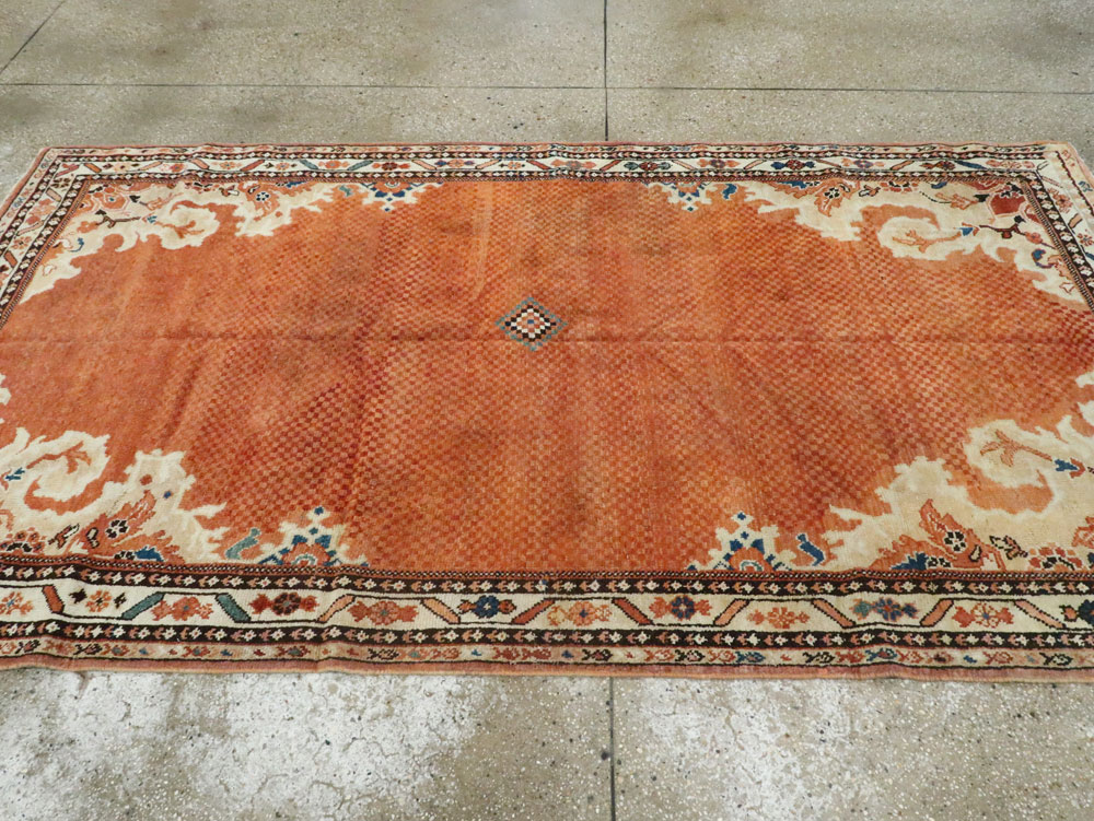 Vintage Persian Mahal Rug, No.22946 - Staging