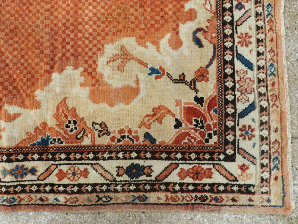 Vintage Persian Mahal Rug, No.22946 - Staging