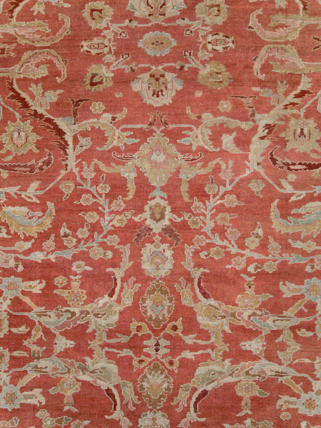 Antique Persian Sultanabad Carpet, No.22950 - Staging
