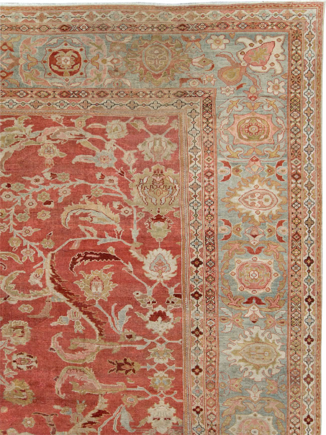 Antique Persian Sultanabad Carpet, No.22950 - Staging