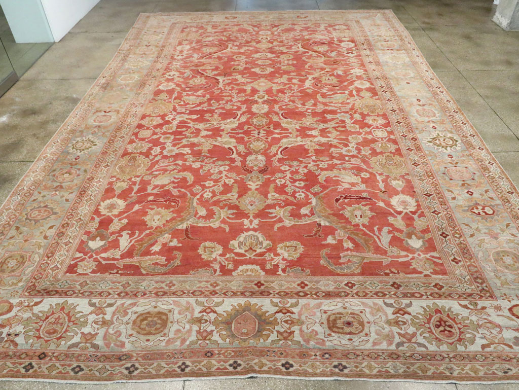 Antique Persian Sultanabad Carpet, No.22950 - Staging