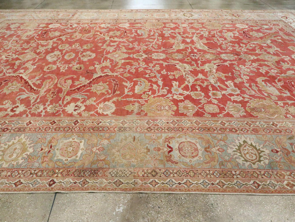 Antique Persian Sultanabad Carpet, No.22950 - Staging
