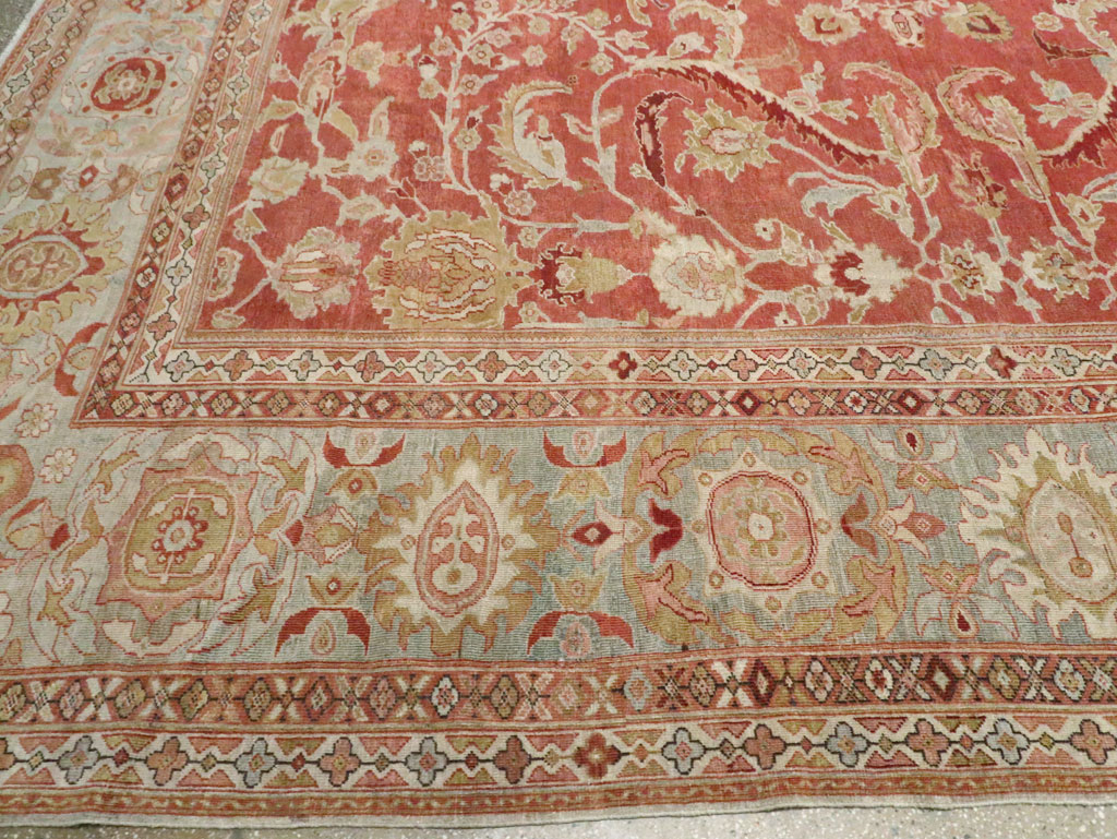Antique Persian Sultanabad Carpet, No.22950 - Staging
