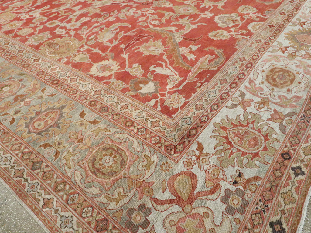 Antique Persian Sultanabad Carpet, No.22950 - Staging