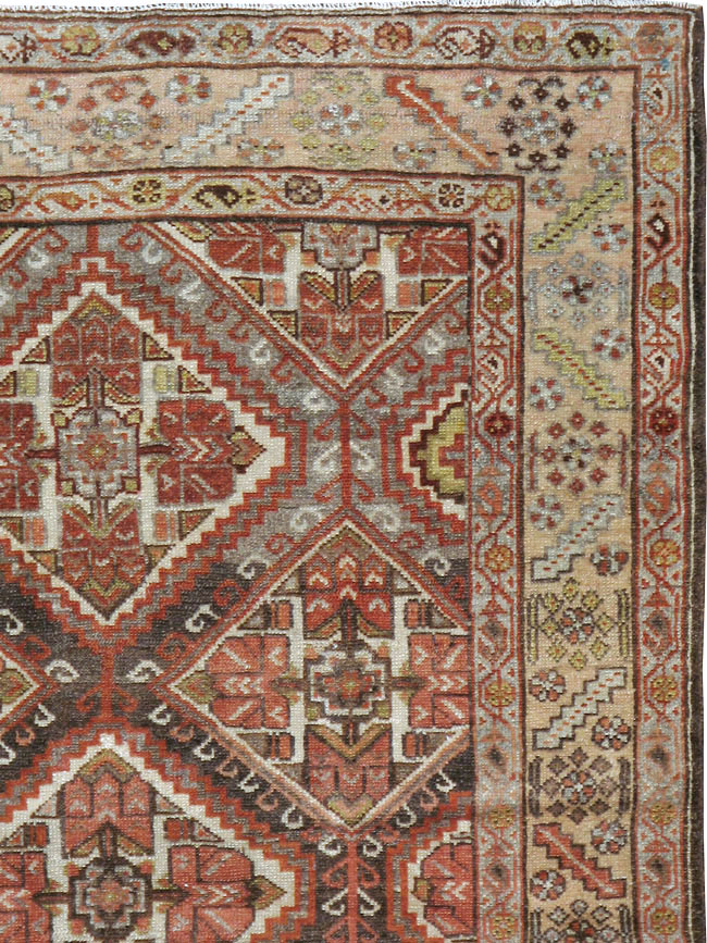 Vintage Persian Malayer Rug, No.22952 - Staging