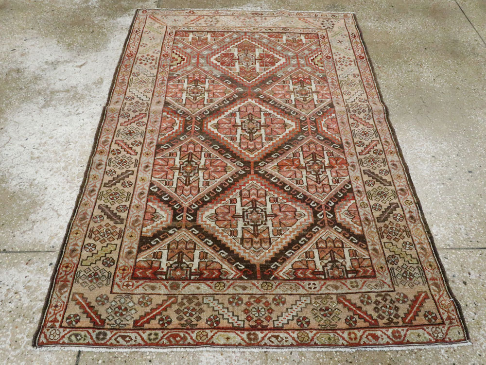 Vintage Persian Malayer Rug, No.22952 - Staging