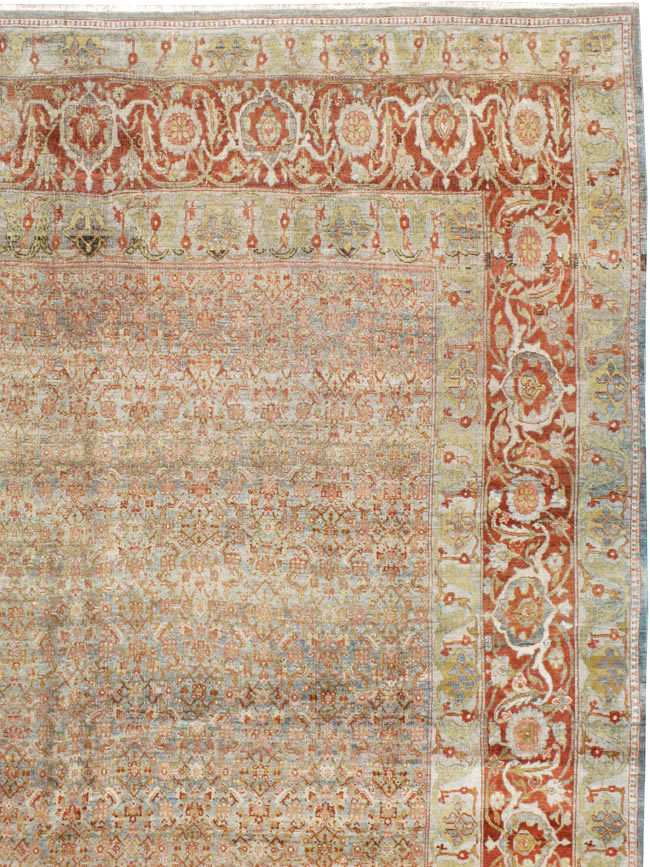 Antique Persian Bidjar Carpet, No.22953 - Staging