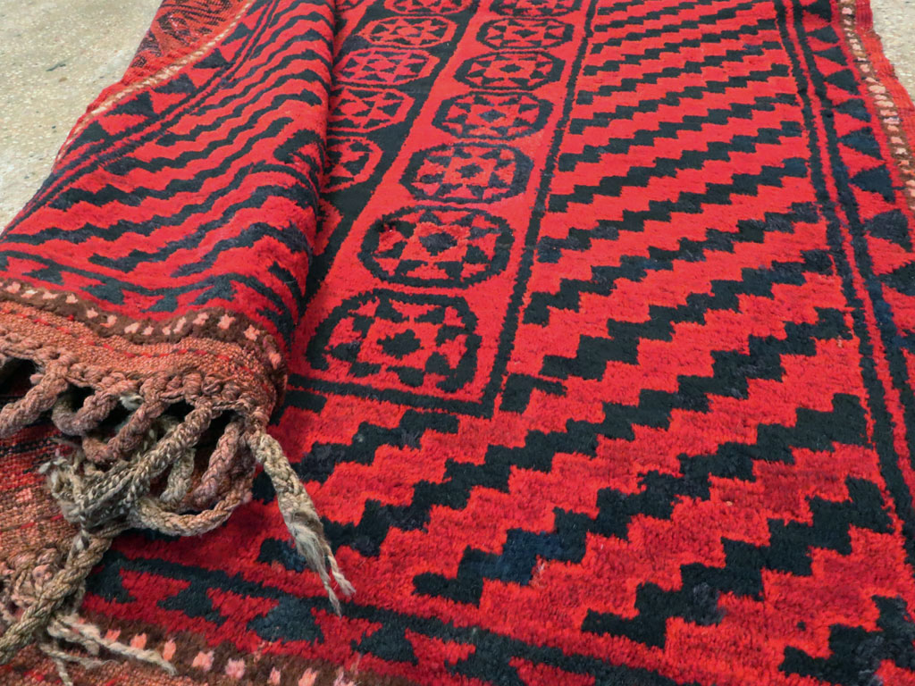 Antique East Turkestan Kirghiz Carpet, No.22958 - Staging