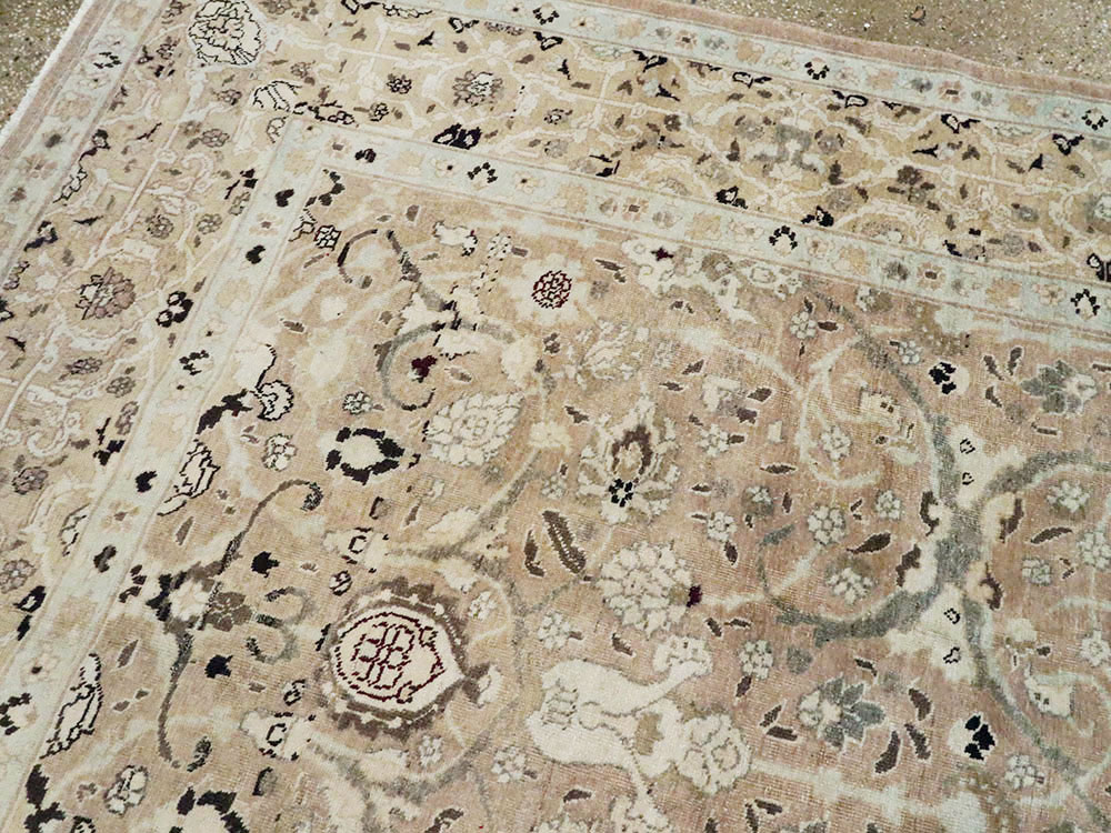 Antique Persian Tabriz Carpet, No.22960 - Staging