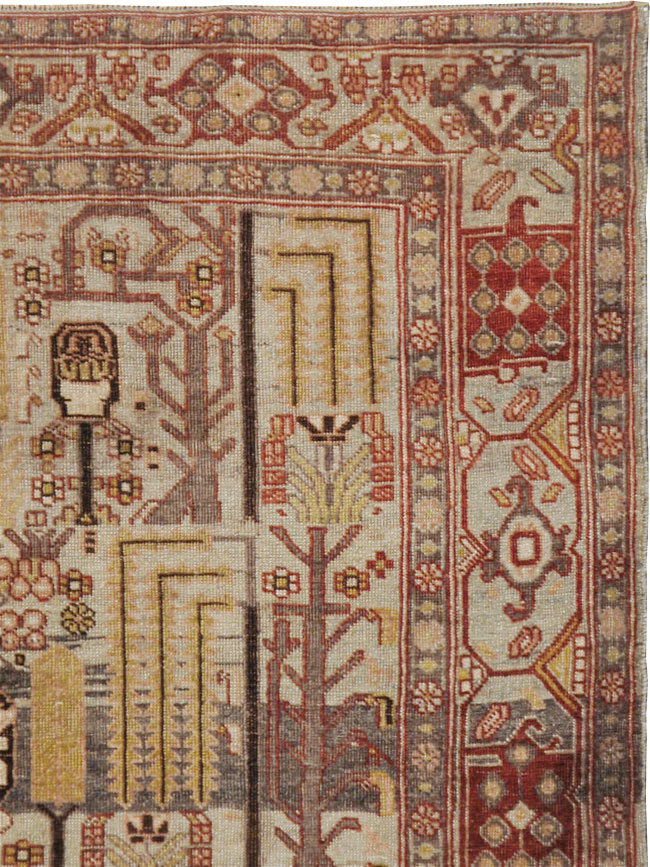 Antique Persian Bidjar Rug, No.22962 - Staging
