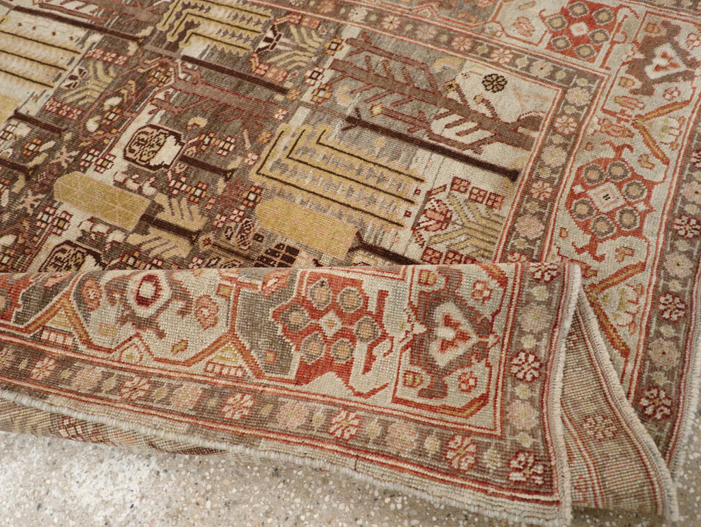 Antique Persian Bidjar Rug, No.22962 - Staging