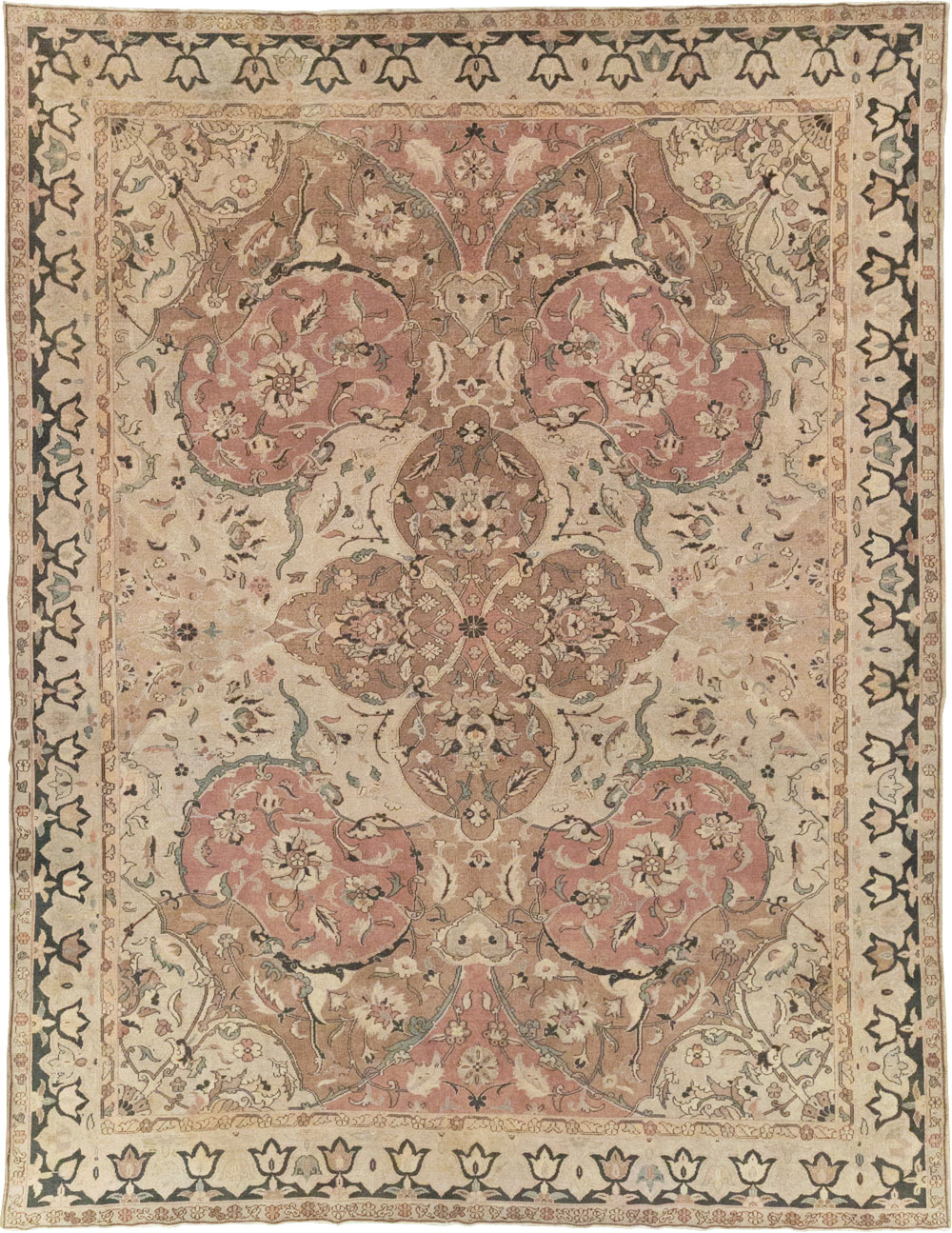 Vintage Indian Lahore Room Size Carpet, No.22965 - Staging