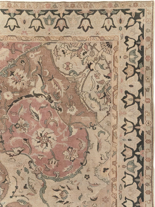 Vintage Indian Lahore Room Size Carpet, No.22965 - Staging