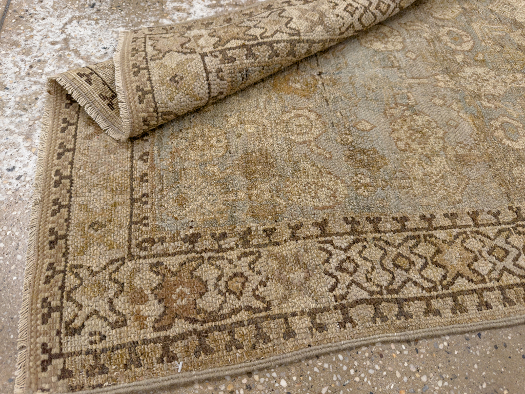 Antique Persian Bibikabad Throw Rug, No.22969 - Staging