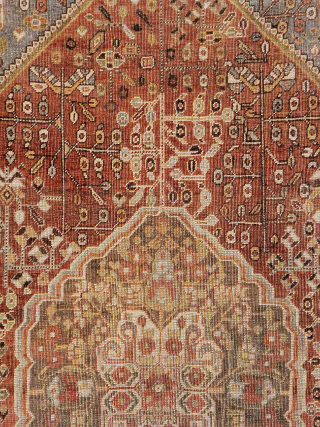Vintage Persian Shiraz Rug, No.22980 - Staging