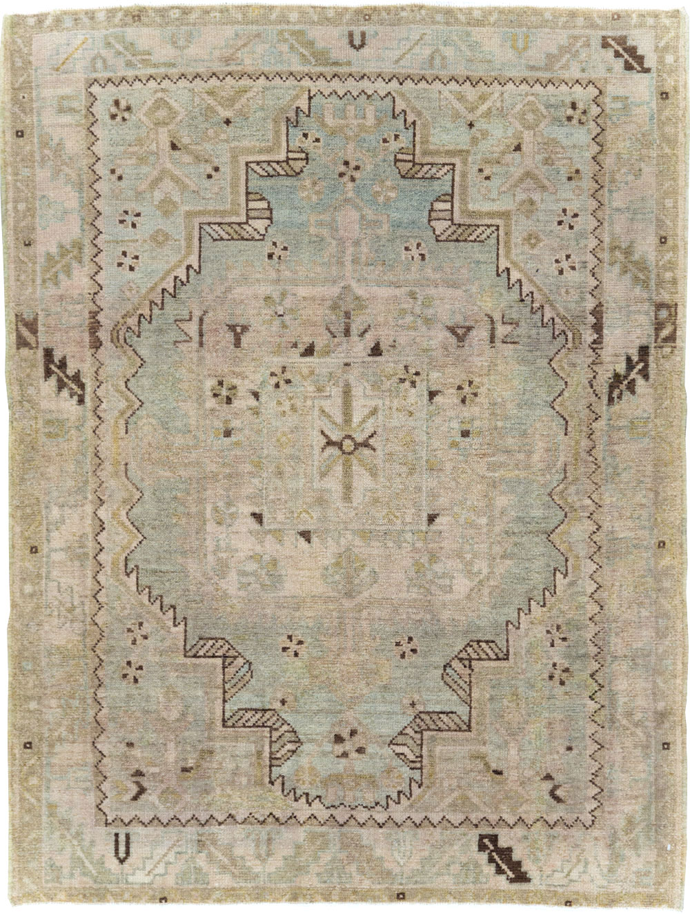 Vintage Persian Malayer Rug, No.22995 - Staging
