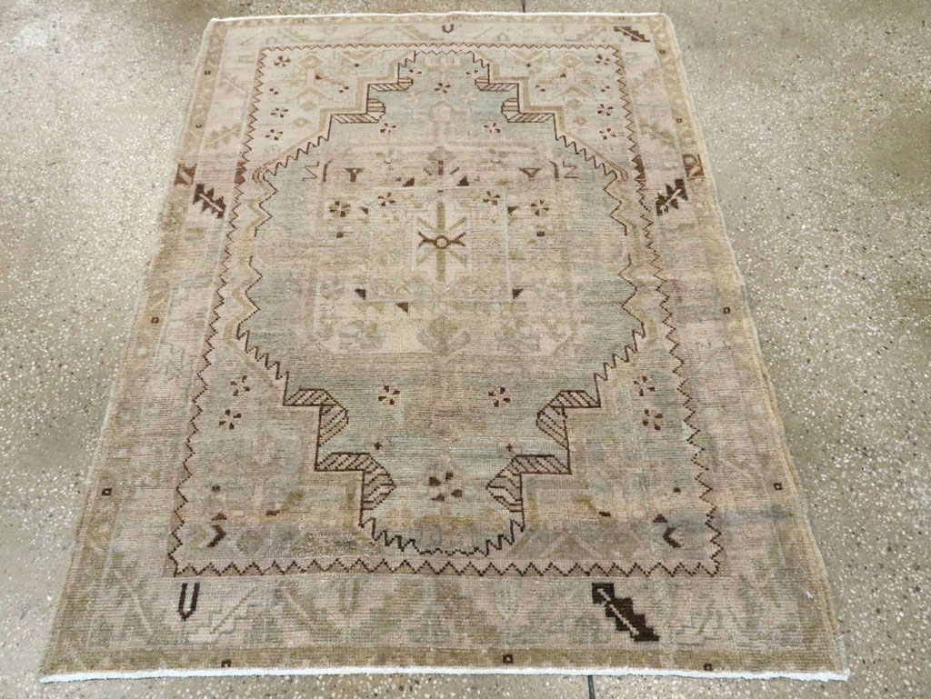 Vintage Persian Malayer Rug, No.22995 - Staging