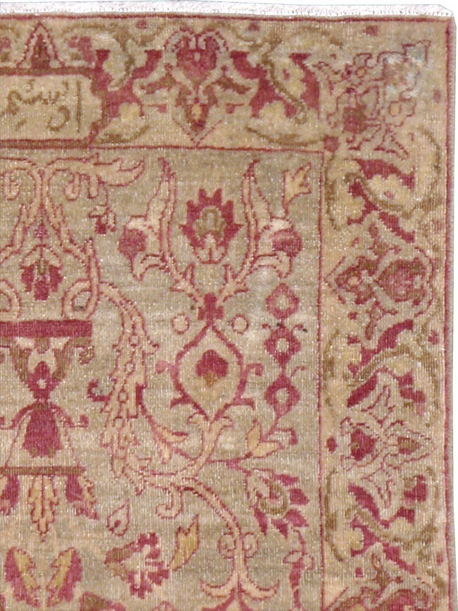 Antique Persian Lavar Kerman Rug, No.23000 - Staging