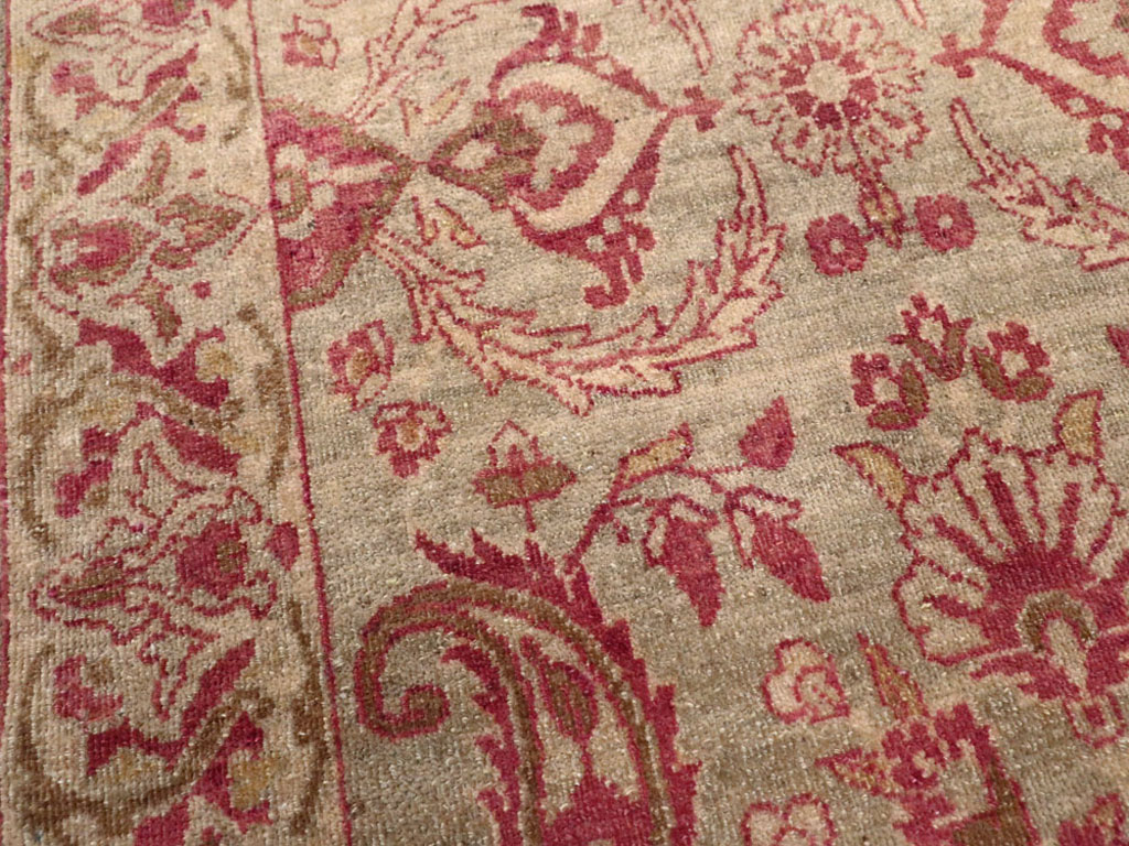 Antique Persian Lavar Kerman Rug, No.23000 - Staging