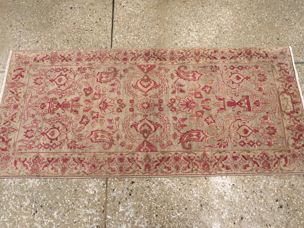 Antique Persian Lavar Kerman Rug, No.23000 - Staging