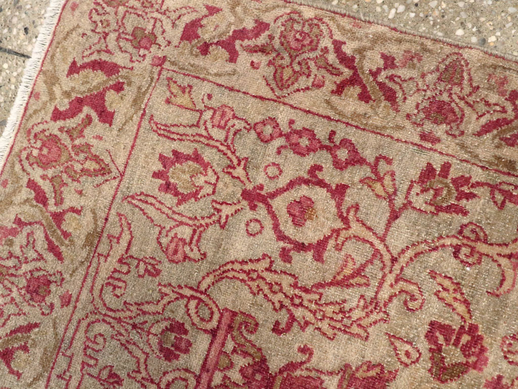 Antique Persian Lavar Kerman Rug, No.23000 - Staging