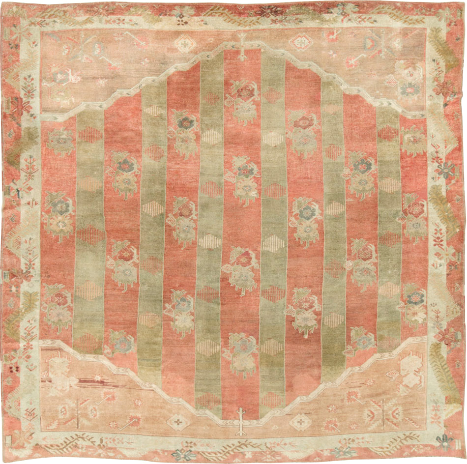 Vintage Turkish Oushak Large Room Size Carpet, No.23011 - Staging