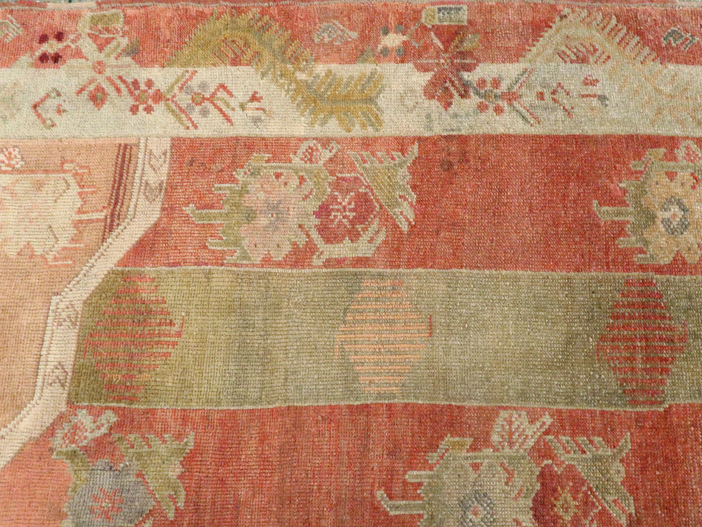 Vintage Turkish Oushak Large Room Size Carpet, No.23011 - Staging