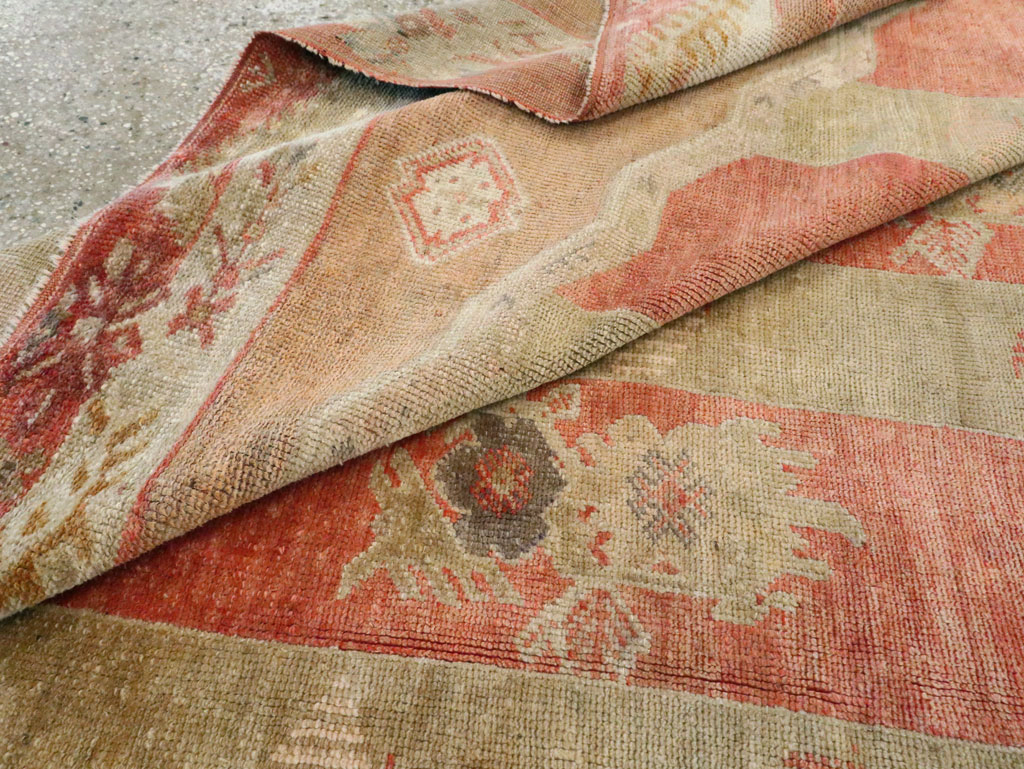 Vintage Turkish Oushak Large Room Size Carpet, No.23011 - Staging