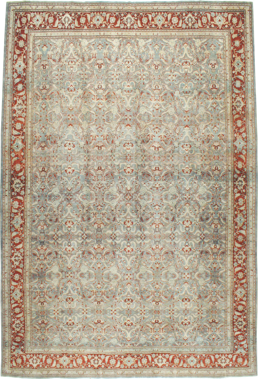 Antique Persian Tabriz Carpet, No.23014 - Staging