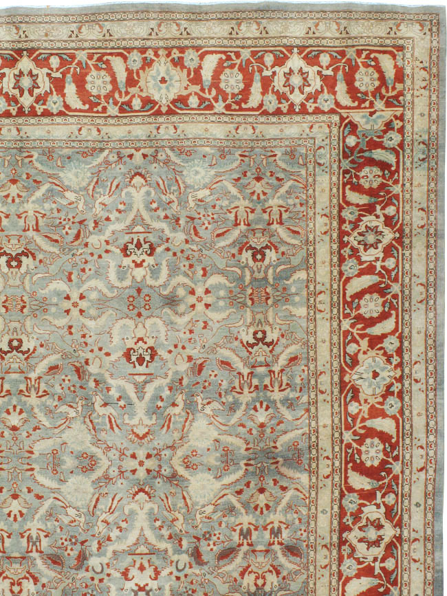 Antique Persian Tabriz Carpet, No.23014 - Staging