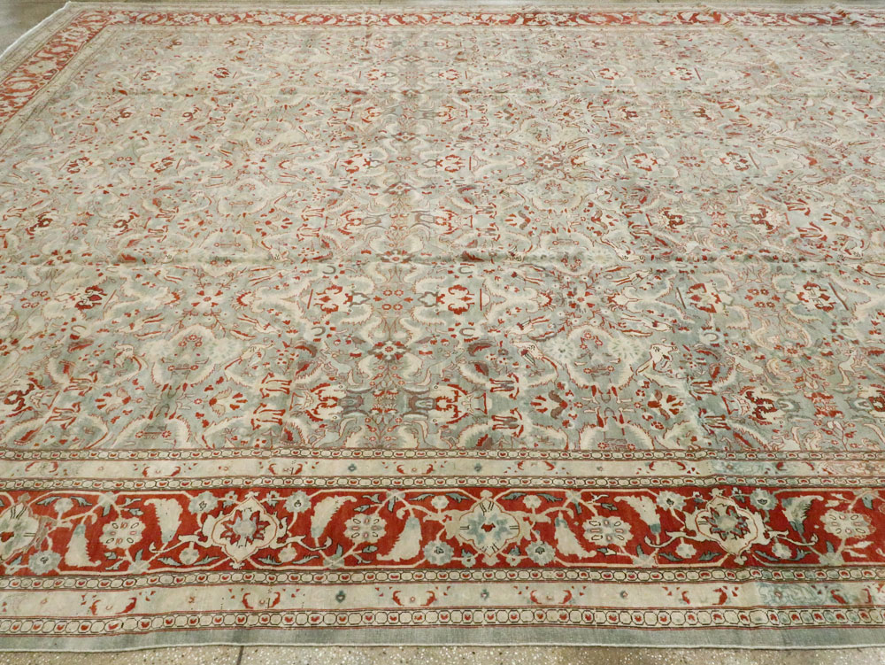 Antique Persian Tabriz Carpet, No.23014 - Staging