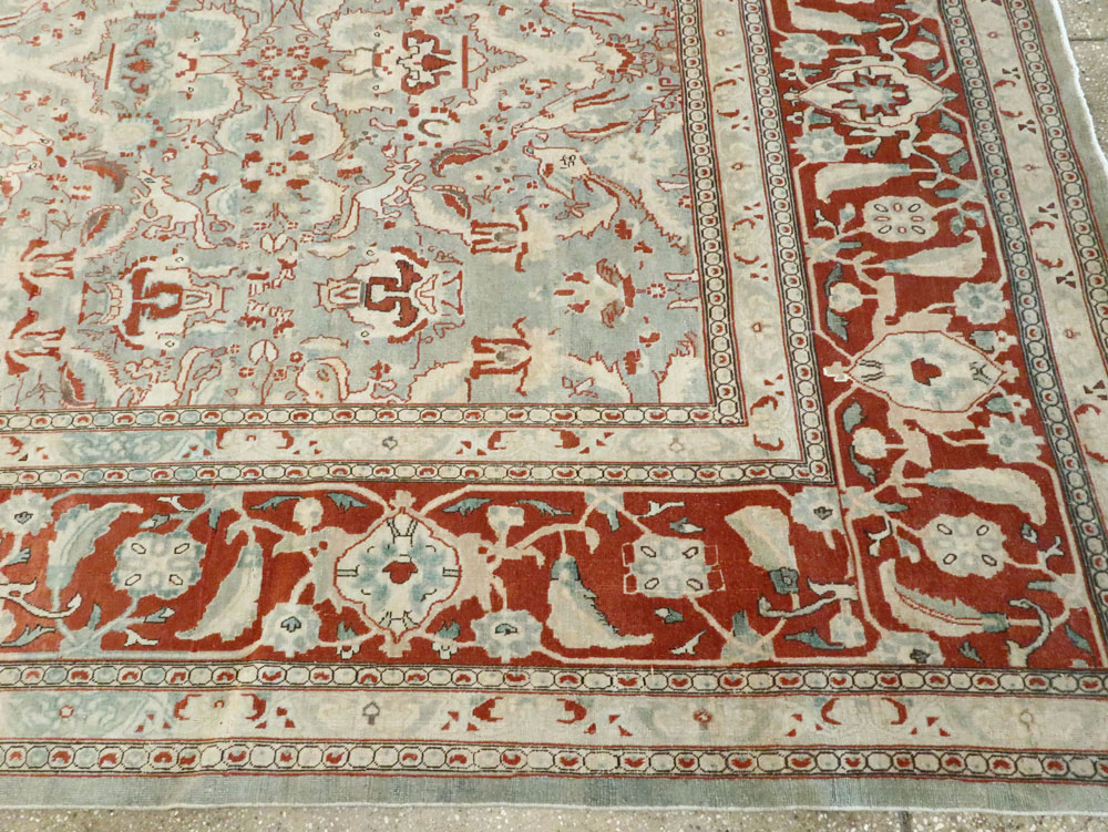 Antique Persian Tabriz Carpet, No.23014 - Staging