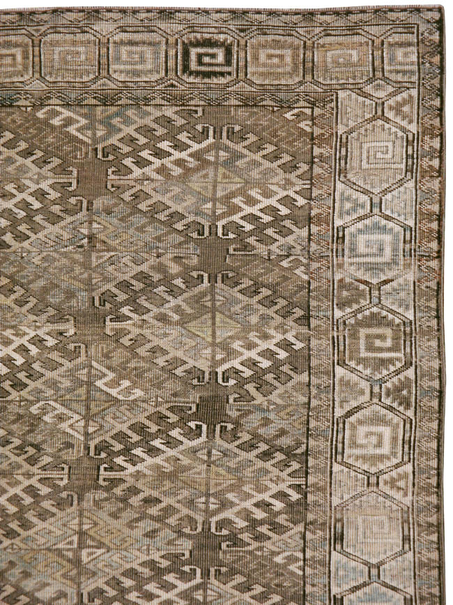 Antique Persian Turkoman Rug, No.23019 - Staging