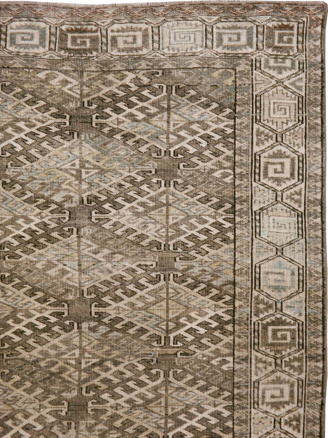 Antique Persian Turkoman Rug, No.23019 - Staging