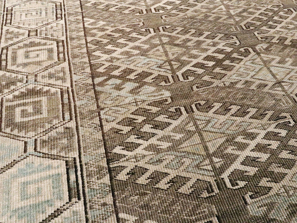 Antique Persian Turkoman Rug, No.23019 - Staging