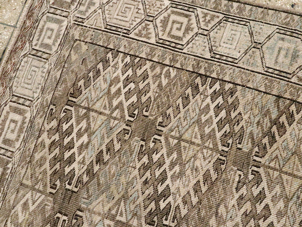 Antique Persian Turkoman Rug, No.23019 - Staging