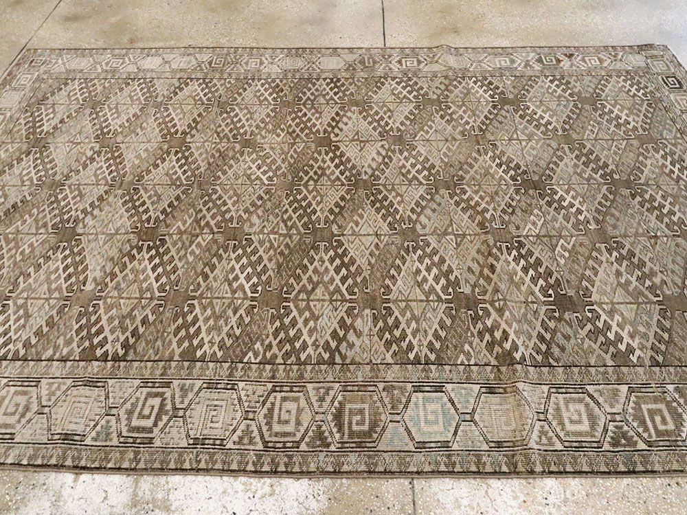 Antique Persian Turkoman Rug, No.23019 - Staging