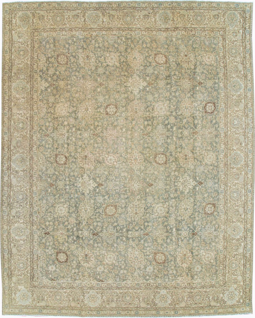 Antique Persian Tabriz Carpet, No.23020 - Staging